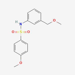 4-methoxy-N-[3-(methoxymethyl)phenyl]benzenesulfonamide