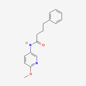 molecular formula C16H18N2O2 B4517649 N-(6-methoxy-3-pyridinyl)-4-phenylbutanamide 