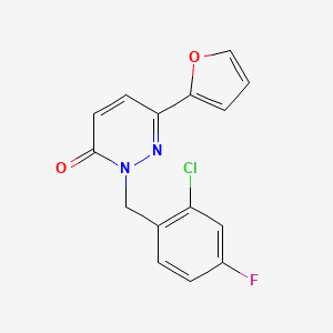 2-(2-chloro-4-fluorobenzyl)-6-(2-furyl)-3(2H)-pyridazinone