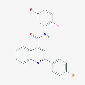 molecular formula C22H13BrF2N2O B451769 2-(4-bromophenyl)-N-(2,5-difluorophenyl)quinoline-4-carboxamide 