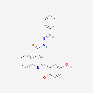 2-(2,5-dimethoxyphenyl)-N'-(4-methylbenzylidene)-4-quinolinecarbohydrazide