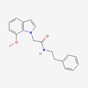 molecular formula C19H20N2O2 B4517715 2-(7-甲氧基-1H-吲哚-1-基)-N-(2-苯乙基)乙酰胺 