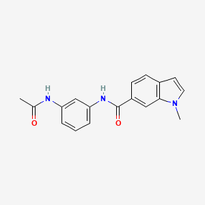 N-[3-(acetylamino)phenyl]-1-methyl-1H-indole-6-carboxamide