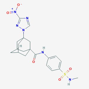 3-{3-nitro-1H-1,2,4-triazol-1-yl}-N-{4-[(methylamino)sulfonyl]phenyl}-1-adamantanecarboxamide