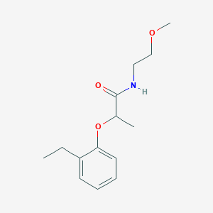 molecular formula C14H21NO3 B4517733 2-(2-ethylphenoxy)-N-(2-methoxyethyl)propanamide 