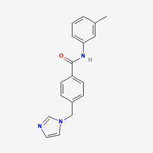 4-(1H-imidazol-1-ylmethyl)-N-(3-methylphenyl)benzamide