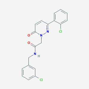 molecular formula C19H15Cl2N3O2 B4517752 N-(3-chlorobenzyl)-2-[3-(2-chlorophenyl)-6-oxo-1(6H)-pyridazinyl]acetamide 