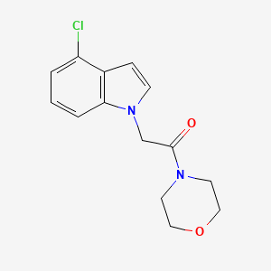 4-chloro-1-[2-(4-morpholinyl)-2-oxoethyl]-1H-indole