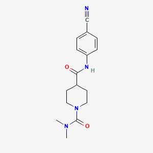 N~4~-(4-cyanophenyl)-N~1~,N~1~-dimethyl-1,4-piperidinedicarboxamide