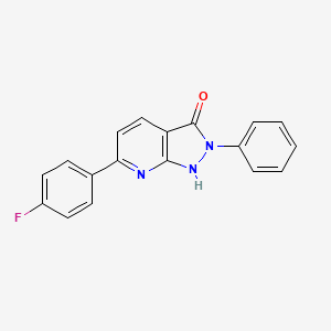 6-(4-fluorophenyl)-2-phenyl-1,2-dihydro-3H-pyrazolo[3,4-b]pyridin-3-one