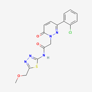 2-[3-(2-chlorophenyl)-6-oxo-1(6H)-pyridazinyl]-N-[5-(methoxymethyl)-1,3,4-thiadiazol-2-yl]acetamide