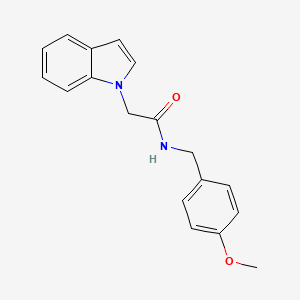 2-(1H-indol-1-yl)-N-(4-methoxybenzyl)acetamide