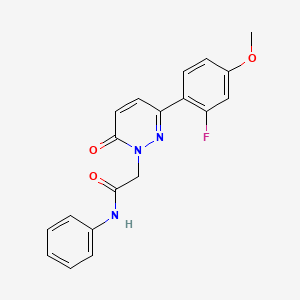 2-[3-(2-fluoro-4-methoxyphenyl)-6-oxopyridazin-1(6H)-yl]-N-phenylacetamide