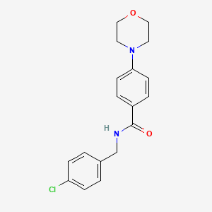 N-(4-chlorobenzyl)-4-(4-morpholinyl)benzamide