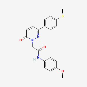 N-(4-methoxyphenyl)-2-{3-[4-(methylsulfanyl)phenyl]-6-oxopyridazin-1(6H)-yl}acetamide