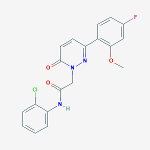 N-(2-chlorophenyl)-2-[3-(4-fluoro-2-methoxyphenyl)-6-oxo-1(6H)-pyridazinyl]acetamide