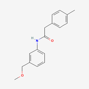 molecular formula C17H19NO2 B4517843 N-[3-(methoxymethyl)phenyl]-2-(4-methylphenyl)acetamide 