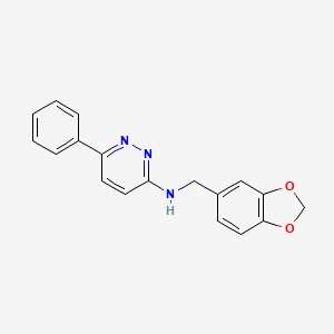 N-(1,3-benzodioxol-5-ylmethyl)-6-phenylpyridazin-3-amine