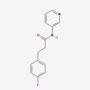 molecular formula C14H13FN2O B4517856 3-(4-fluorophenyl)-N-3-pyridinylpropanamide 