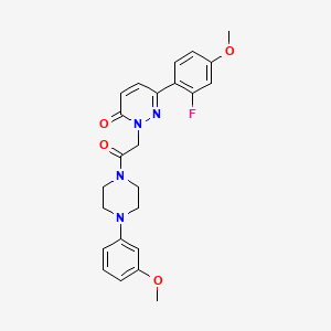 6-(2-fluoro-4-methoxyphenyl)-2-{2-[4-(3-methoxyphenyl)piperazino]-2-oxoethyl}-3(2H)-pyridazinone