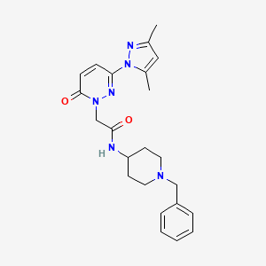 N-(1-benzyl-4-piperidinyl)-2-[3-(3,5-dimethyl-1H-pyrazol-1-yl)-6-oxo-1(6H)-pyridazinyl]acetamide