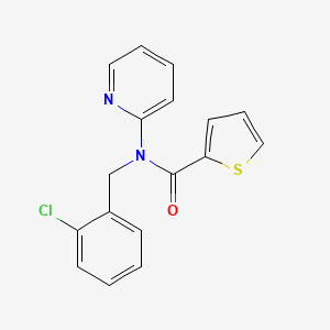 molecular formula C17H13ClN2OS B4517918 N-(2-chlorobenzyl)-N-2-pyridinyl-2-thiophenecarboxamide 