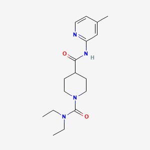 N~1~,N~1~-diethyl-N~4~-(4-methylpyridin-2-yl)piperidine-1,4-dicarboxamide