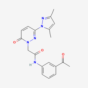 N-(3-acetylphenyl)-2-[3-(3,5-dimethyl-1H-pyrazol-1-yl)-6-oxo-1(6H)-pyridazinyl]acetamide