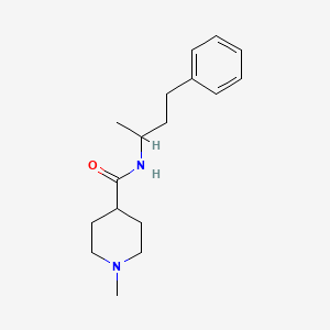 molecular formula C17H26N2O B4517959 1-甲基-N-(1-甲基-3-苯基丙基)-4-哌啶甲酰胺 