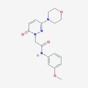 N-(3-methoxyphenyl)-2-[3-(4-morpholinyl)-6-oxo-1(6H)-pyridazinyl]acetamide