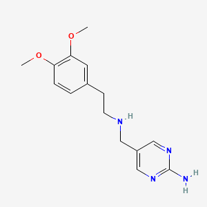 5-({[2-(3,4-dimethoxyphenyl)ethyl]amino}methyl)-2-pyrimidinamine