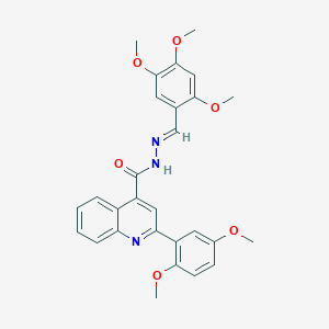 2-(2,5-dimethoxyphenyl)-N'-(2,4,5-trimethoxybenzylidene)-4-quinolinecarbohydrazide