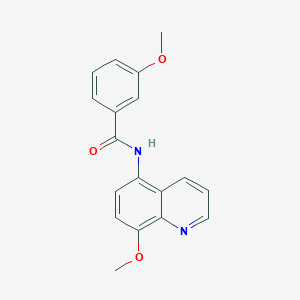 3-methoxy-N-(8-methoxy-5-quinolinyl)benzamide