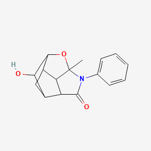 7-hydroxy-6a-methyl-6-phenyloctahydro-5H-2,4-methano-1-oxa-6-azacyclopenta[cd]pentalen-5-one