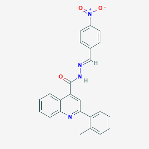 N'-{4-nitrobenzylidene}-2-(2-methylphenyl)-4-quinolinecarbohydrazide