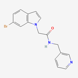 molecular formula C16H14BrN3O B4518027 2-(6-bromo-1H-indol-1-yl)-N-(3-pyridinylmethyl)acetamide 