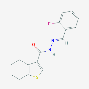 N'-(2-fluorobenzylidene)-4,5,6,7-tetrahydro-1-benzothiophene-3-carbohydrazide