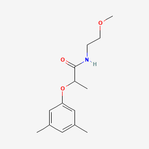 molecular formula C14H21NO3 B4518058 2-(3,5-二甲基苯氧基)-N-(2-甲氧基乙基)丙酰胺 