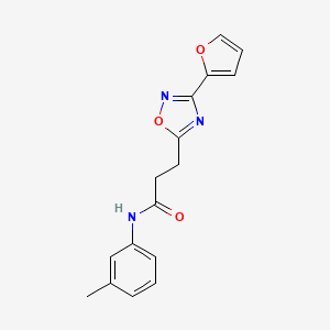 3-[3-(2-furyl)-1,2,4-oxadiazol-5-yl]-N-(3-methylphenyl)propanamide