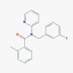 N-(3-fluorobenzyl)-2-methyl-N-2-pyridinylbenzamide