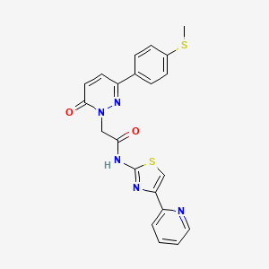 2-[3-[4-(methylthio)phenyl]-6-oxo-1(6H)-pyridazinyl]-N-[4-(2-pyridinyl)-1,3-thiazol-2-yl]acetamide