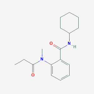 N-cyclohexyl-2-[methyl(propanoyl)amino]benzamide