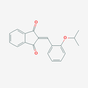 molecular formula C19H16O3 B451811 2-(2-isopropoxybenzylidene)-1H-indene-1,3(2H)-dione 