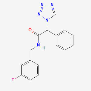 N-(3-fluorobenzyl)-2-phenyl-2-(1H-tetrazol-1-yl)acetamide