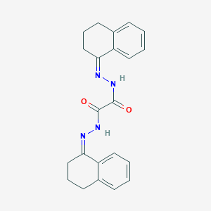 molecular formula C22H22N4O2 B451815 N'~1~,N'~2~-di(3,4-dihydro-1(2H)-naphthalenylidene)ethanedihydrazide 
