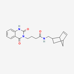 N-(bicyclo[2.2.1]hept-5-en-2-ylmethyl)-4-(2,4-dioxo-1,4-dihydro-3(2H)-quinazolinyl)butanamide