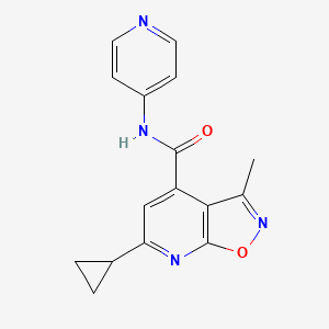 6-cyclopropyl-3-methyl-N-4-pyridinylisoxazolo[5,4-b]pyridine-4-carboxamide