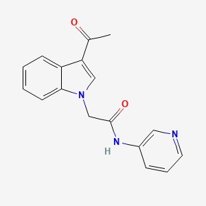 2-(3-acetyl-1H-indol-1-yl)-N-3-pyridinylacetamide