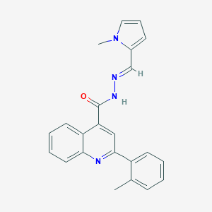 2-(2-methylphenyl)-N'-[(1-methyl-1H-pyrrol-2-yl)methylene]-4-quinolinecarbohydrazide