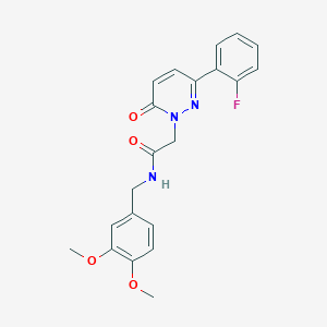 N-(3,4-dimethoxybenzyl)-2-[3-(2-fluorophenyl)-6-oxo-1(6H)-pyridazinyl]acetamide